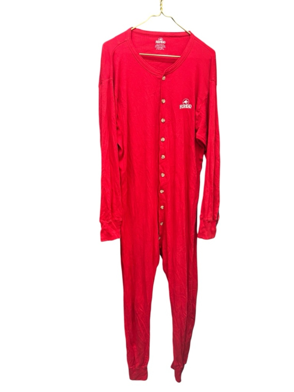 RedHead | XL One-Piece Snap Front pajama Jumpsuit